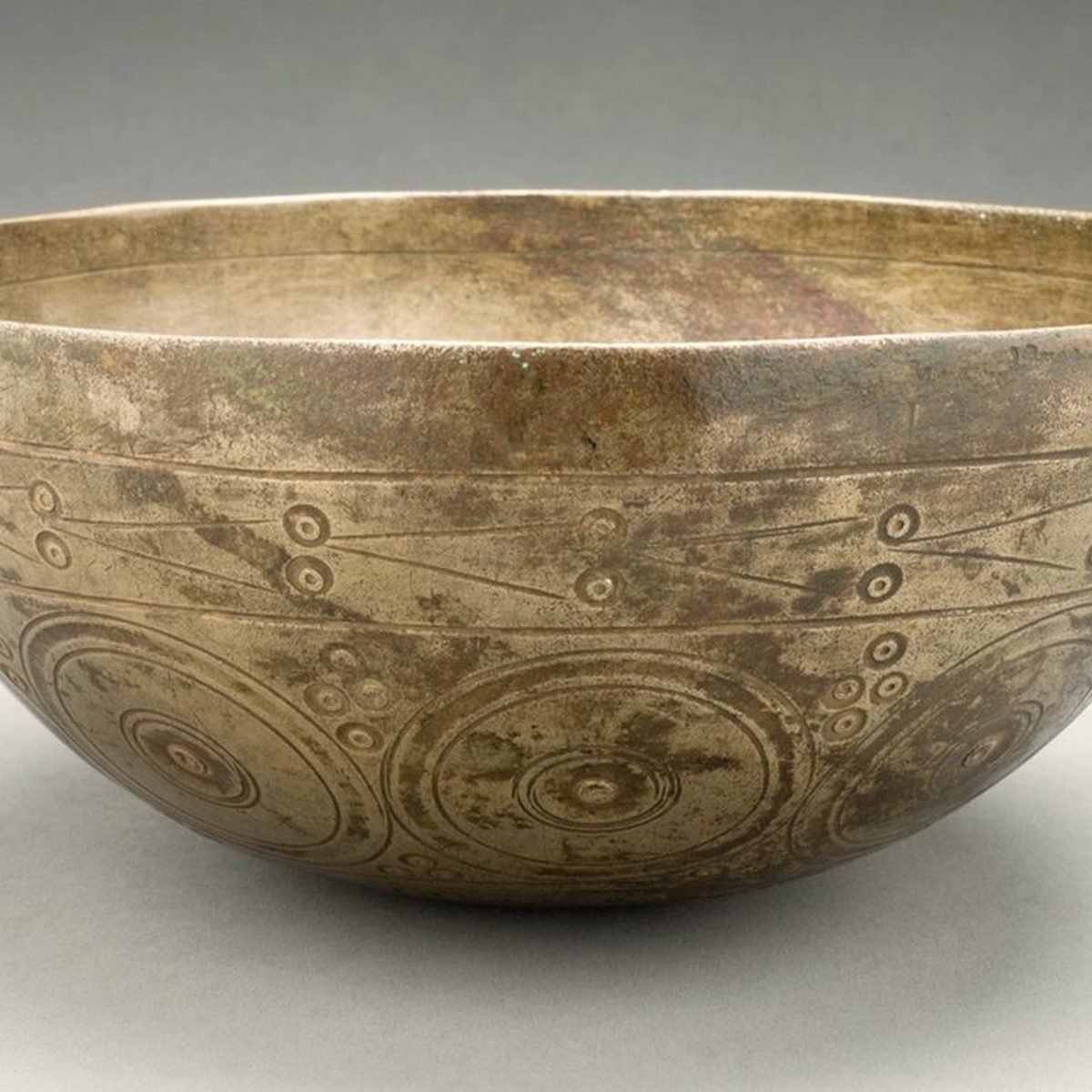 Etched Brass Bowl, another view