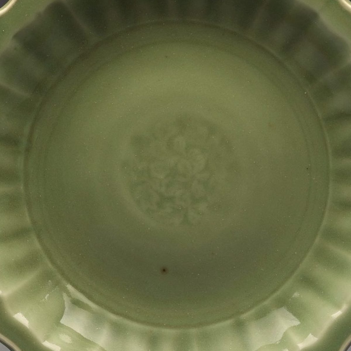 Celadon Dinner Plate, another view